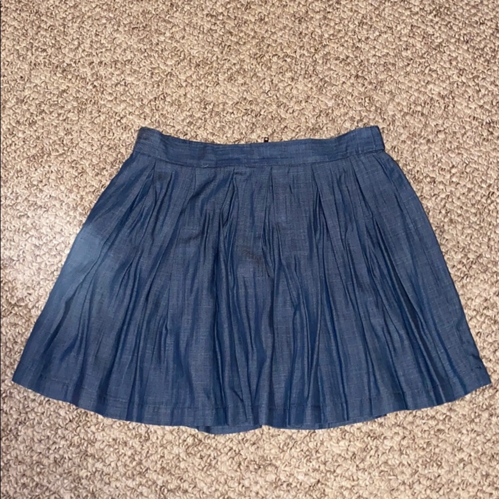 denim american eagle skirt